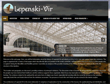 Tablet Screenshot of lepenski-vir.org